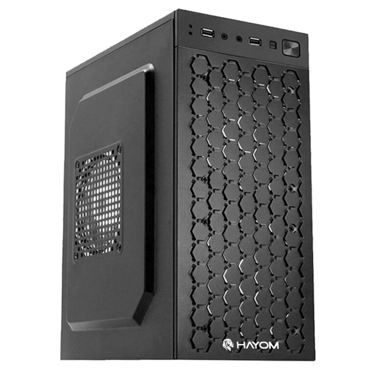 Gabinete Office Hayom Fonte Mini Tower ATX Preto GB1715 Ipê