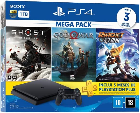 CONSOLE PLAYSTATION 4  MEGA PACK SONY CUH-2214B